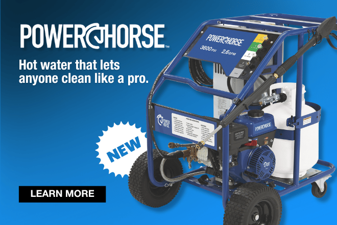powerhorse hot water pressure washer